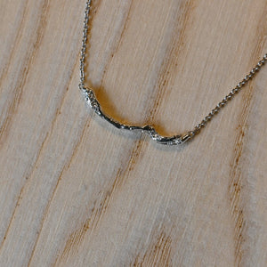 【One-Off】Pt900/850 Diamond Necklace "Fluid"