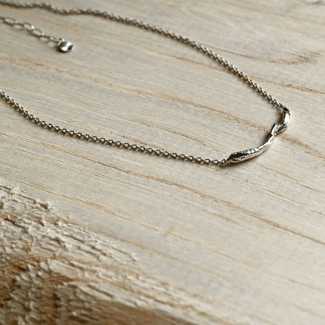 【One-Off】Pt900/850 Diamond Necklace "Fluid"