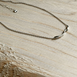 【One-Off】Pt900/850 Diamond Necklace "Fluid"