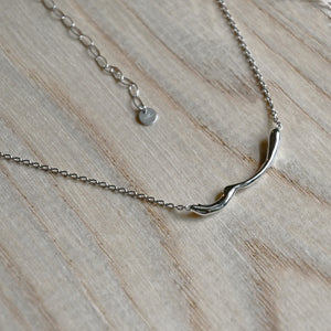 【One-Off】Pt900/850 Diamond Necklace "Fluid"