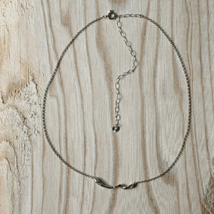 【One-Off】Pt900/850 Diamond Necklace "Fluid"