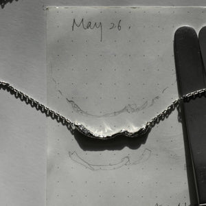 【One-Off】Pt900/850 Diamond Necklace "Fluid"