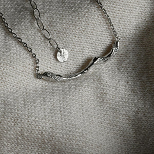 【One-Off】Pt900/850 Diamond Necklace "Fluid"