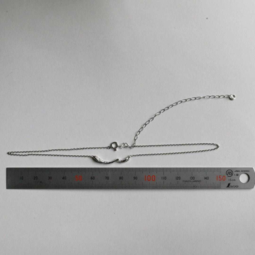 【One-Off】Pt900/850 Diamond Necklace "Fluid"