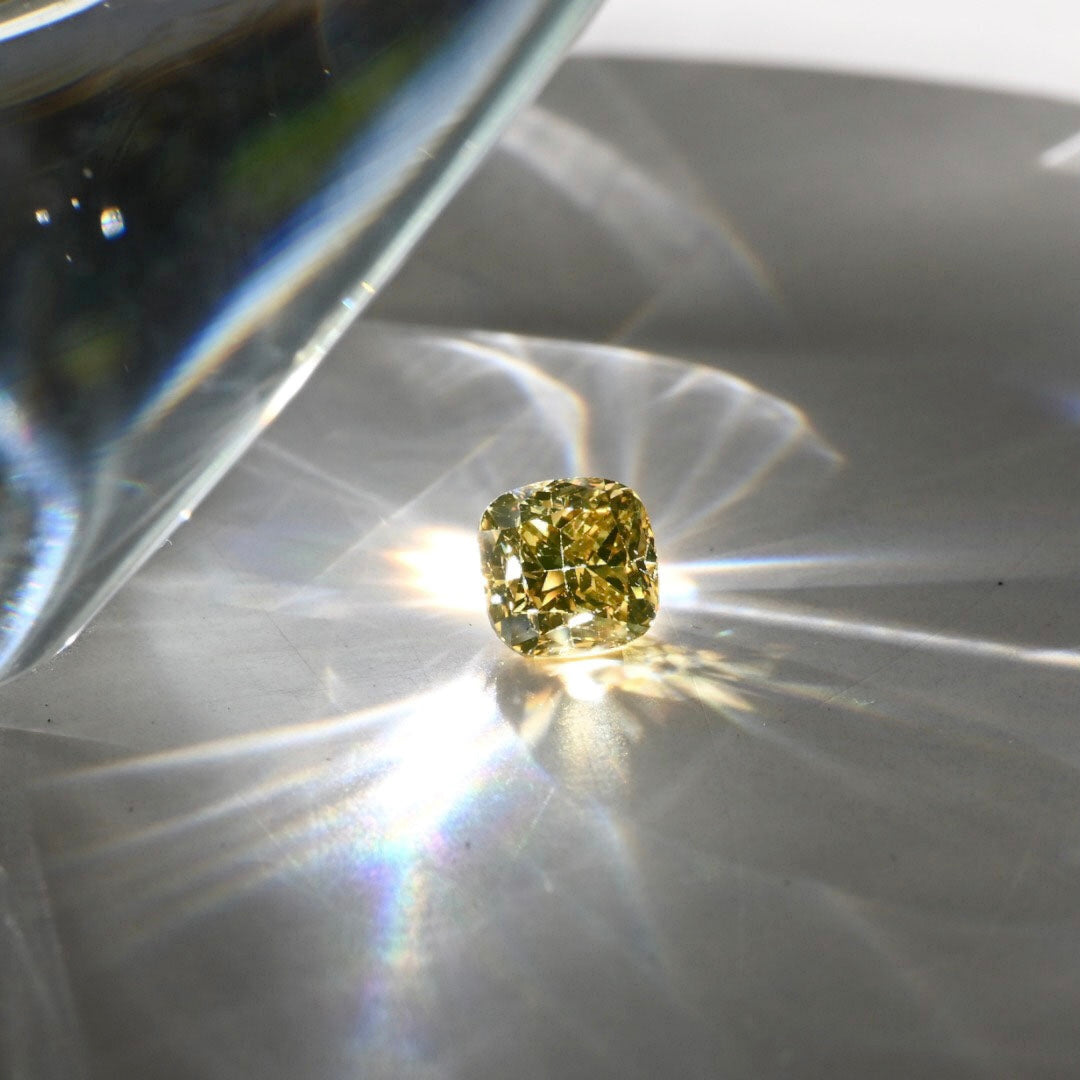 ダイヤモンド 0.507ct /Fancy Deep Brownish Greenish Yellow