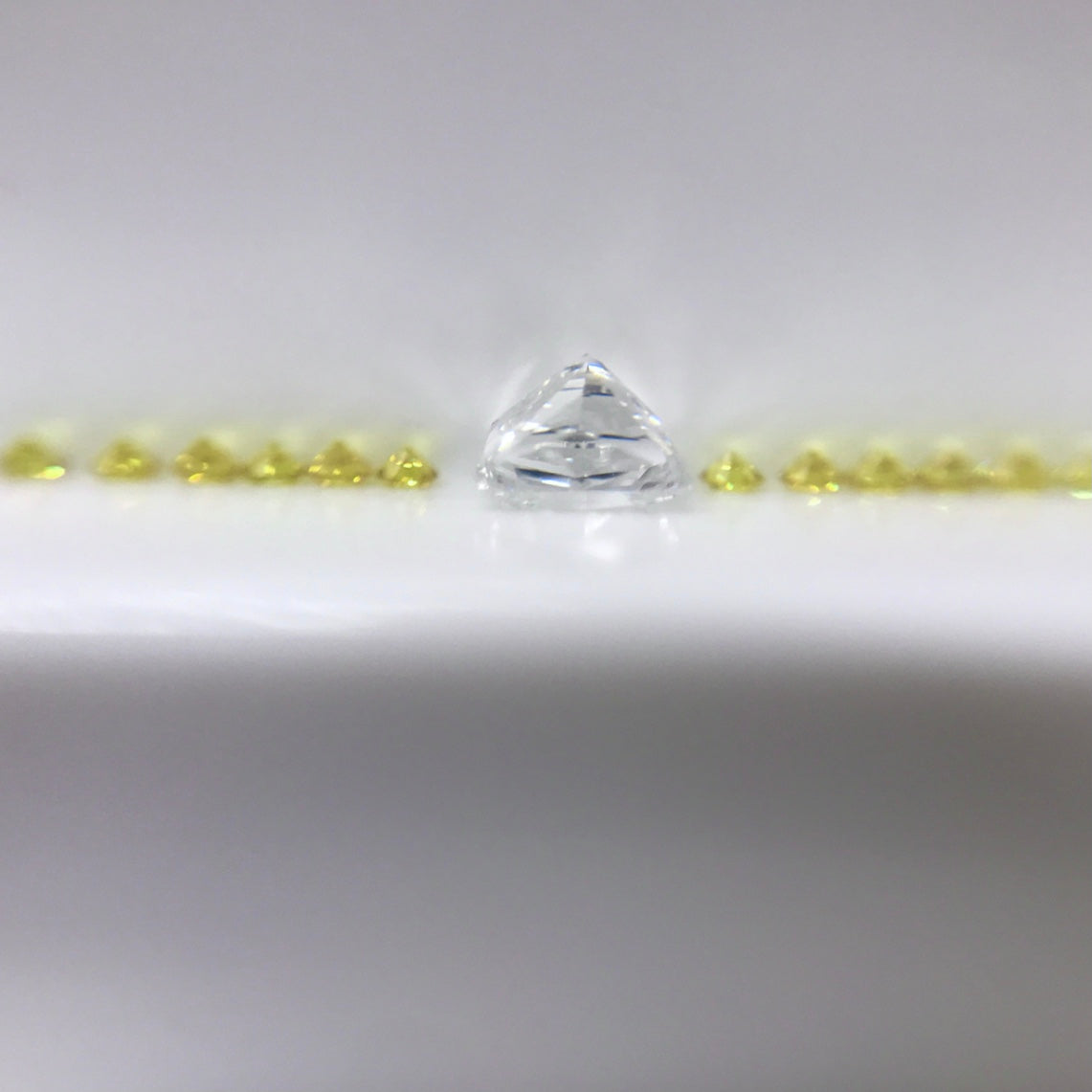 【One-off】 K18/Pt900  Diamond Ring "D"color & Natural Yellow