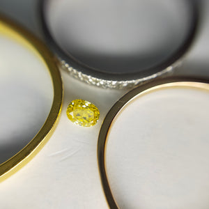 ダイヤモンド 0.178ct /Fancy Vivid Yellow