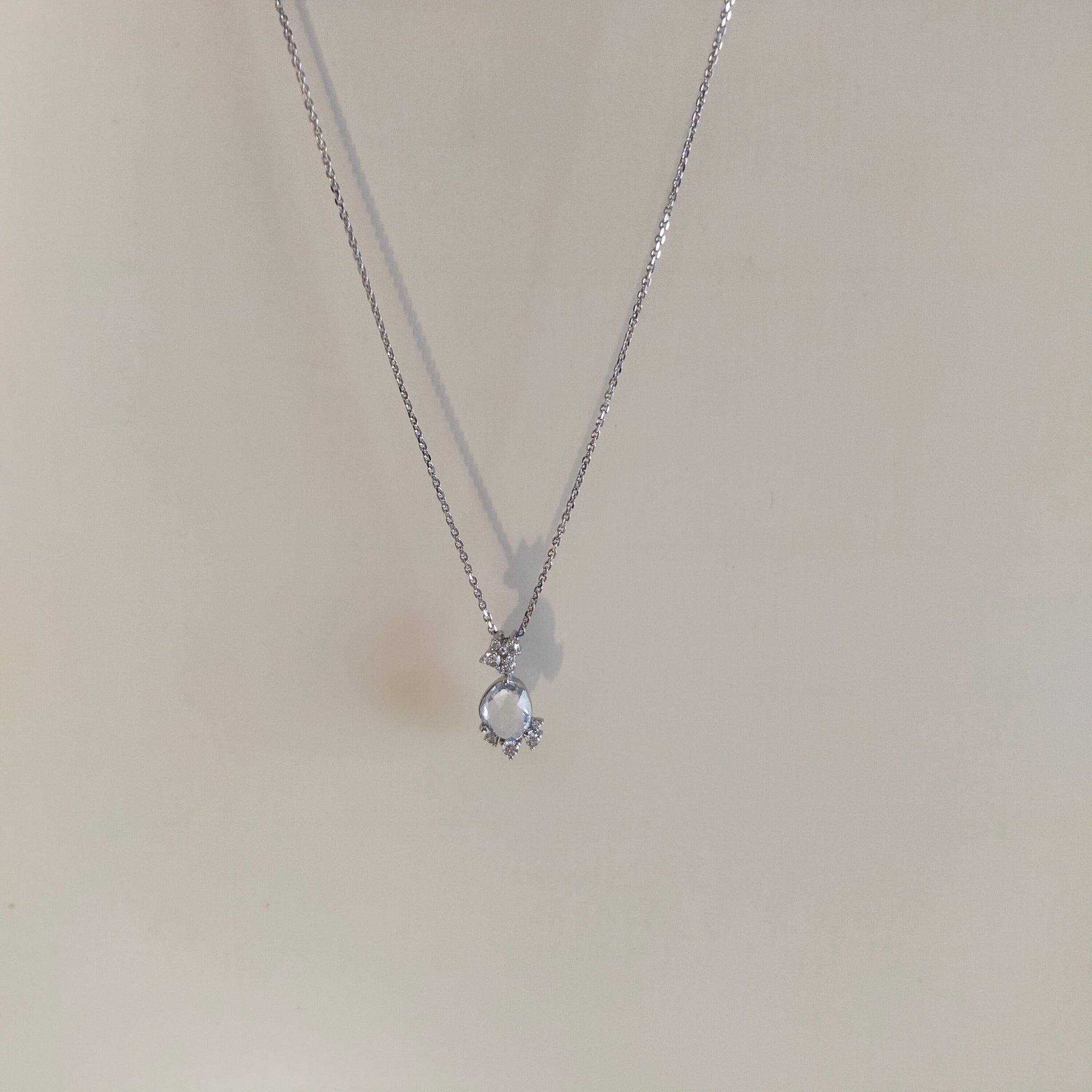 【One−Off】Pt900/850非加熱サファイアPendant/Necklace