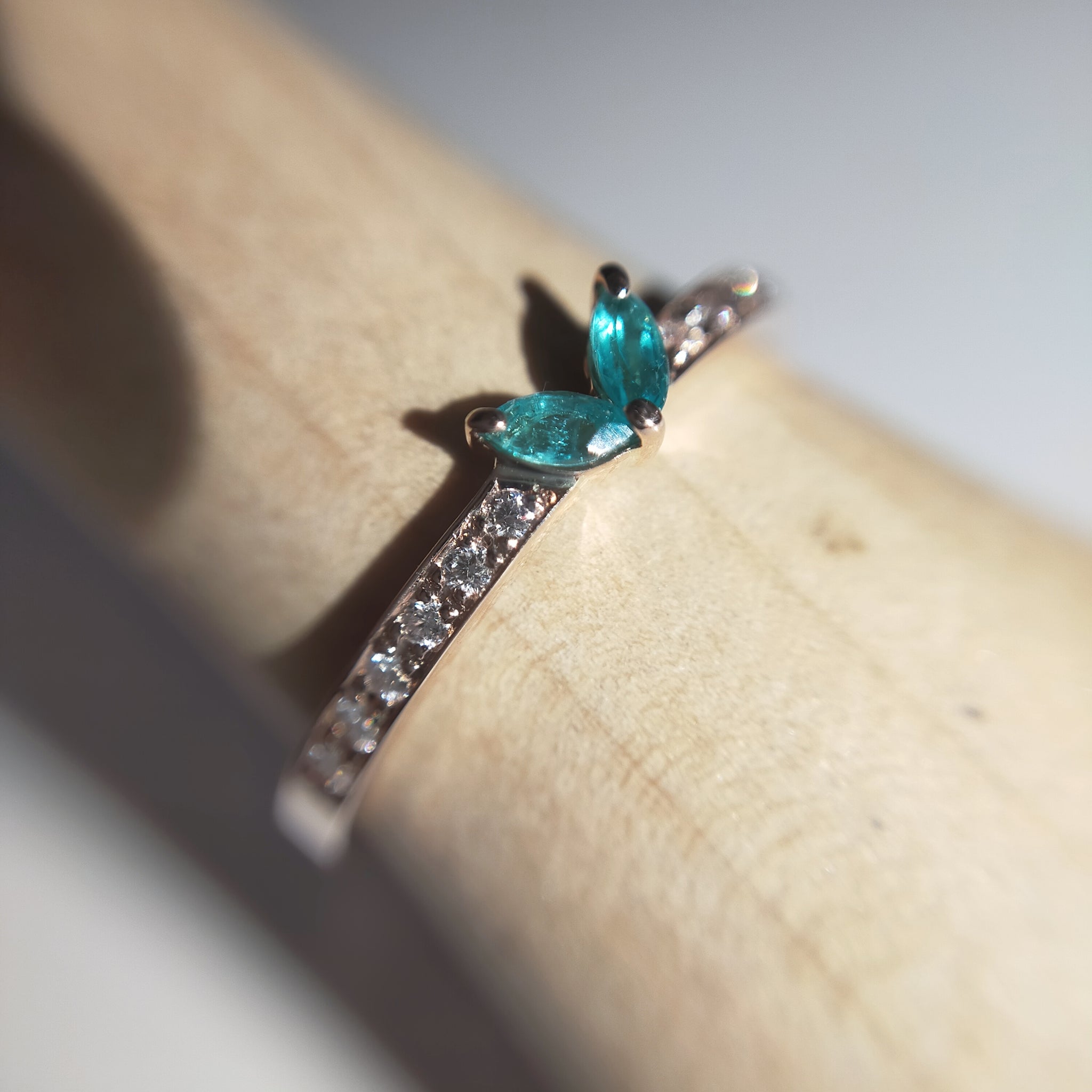 【One-Off】K18PG Paraiba Tourmaline Ring