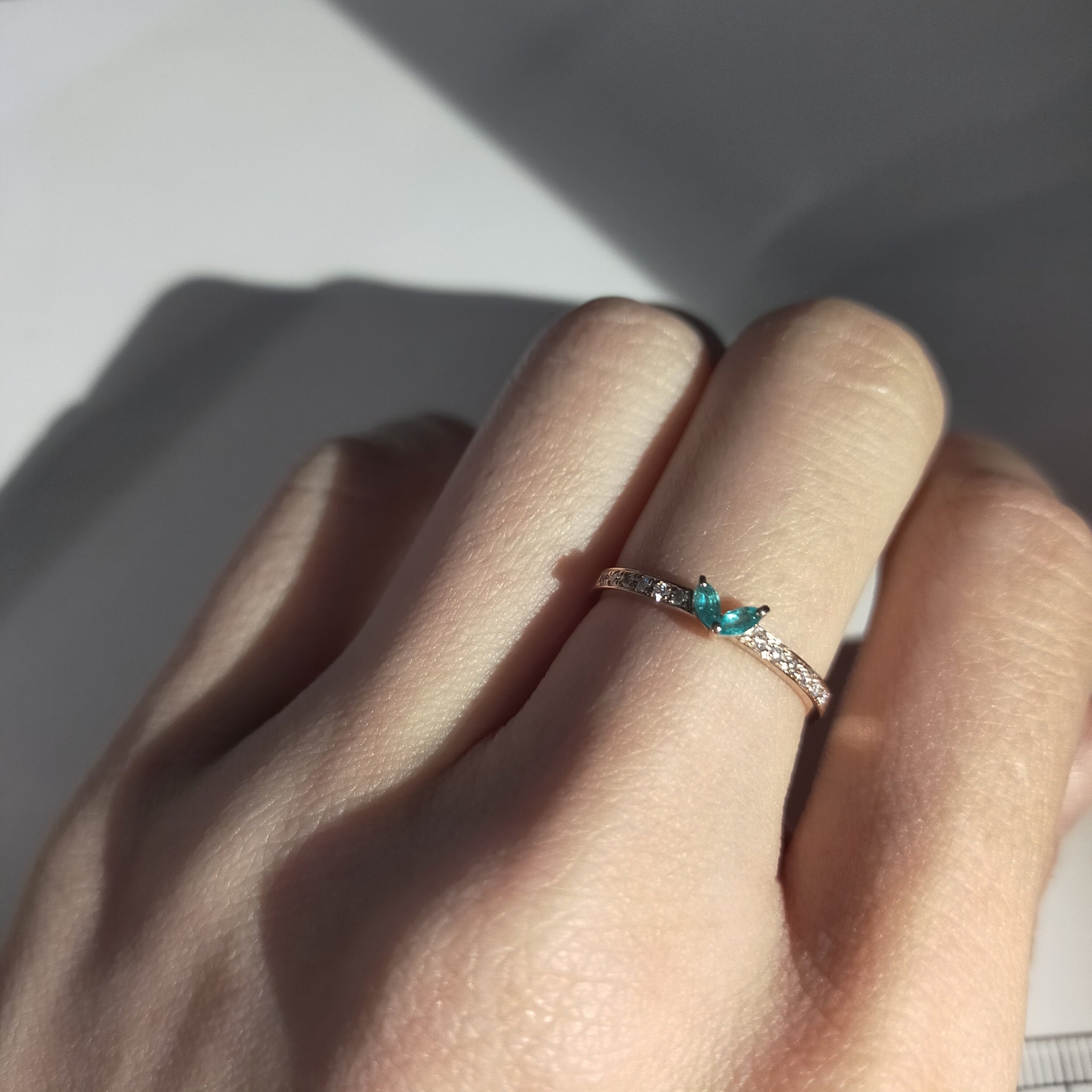 【One-Off】K18PG Paraiba Tourmaline Ring