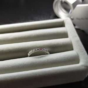 【SOLD/展示】Pt900 Pink Diamond Love Letter Pinky Ring【One-Off】