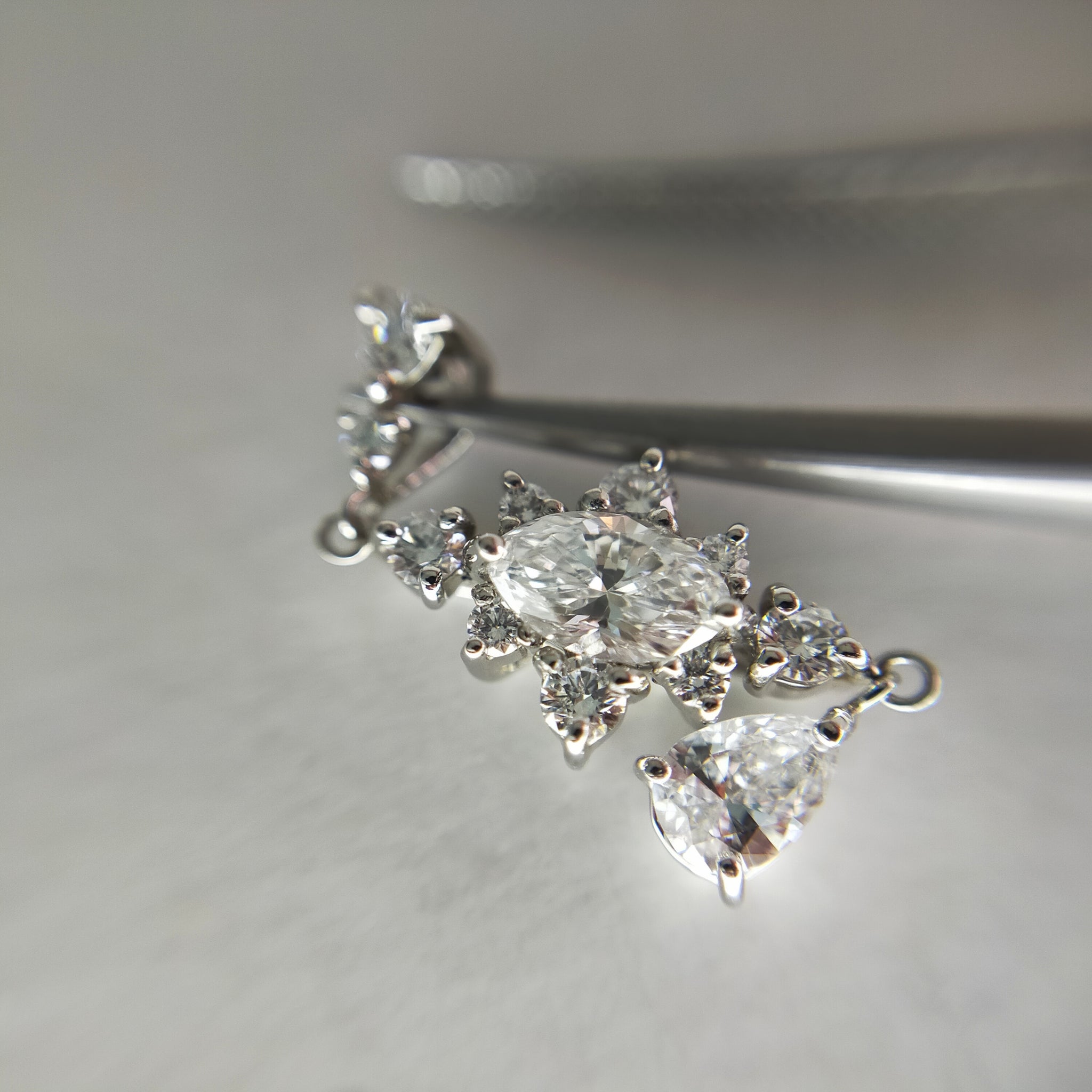 【One−Off】Pt900 Diamond  0.232ct D-SI1 Pendant "麗”