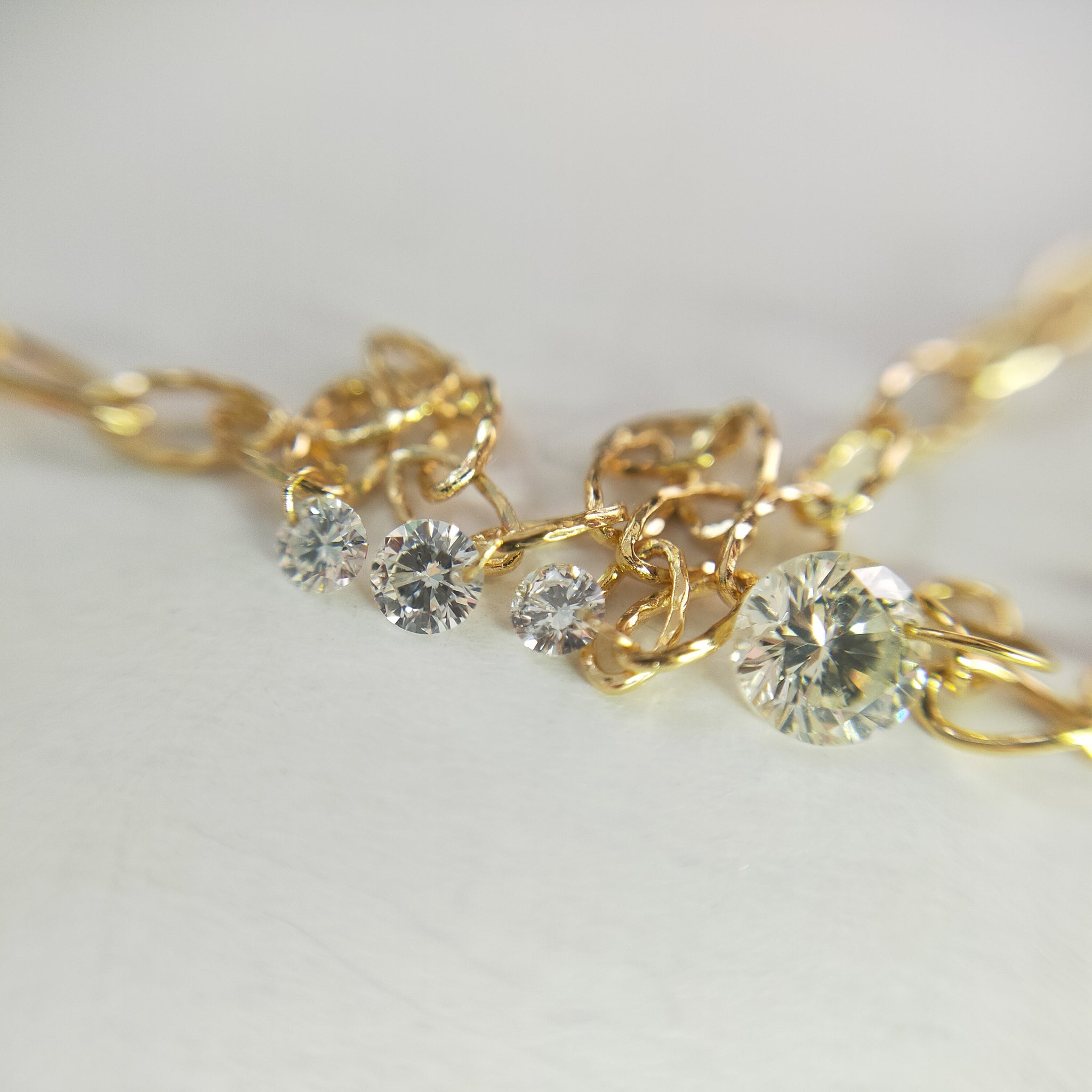 【One-off】 K18YG  Diamond Bracelet "22:38"