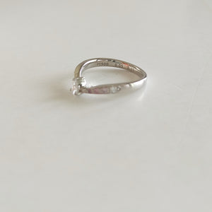Pt900  Pink Diamond Ring "Lotus"