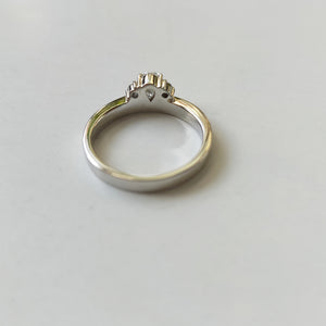 Pt900  Diamond Ring "Miniature"