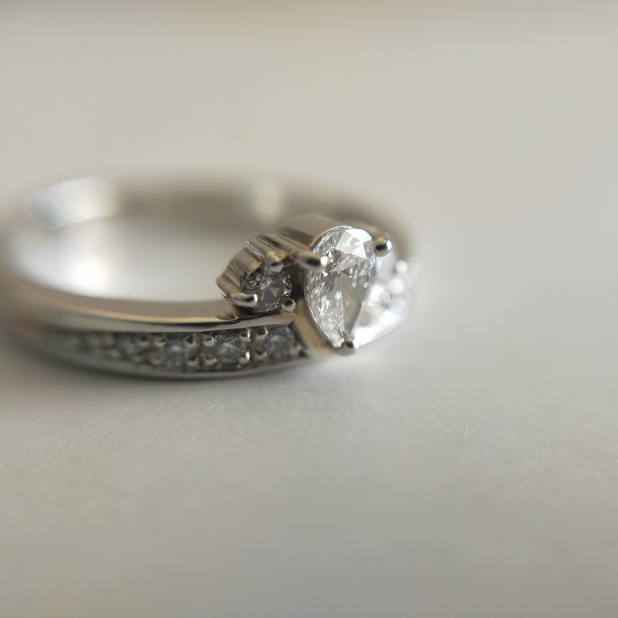 Pt900  Diamond Ring "Miniature"