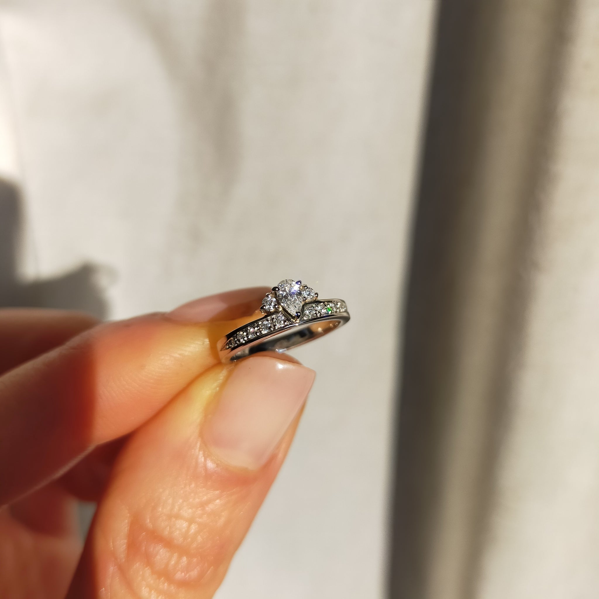 Pt900  Diamond Ring "Miniature"