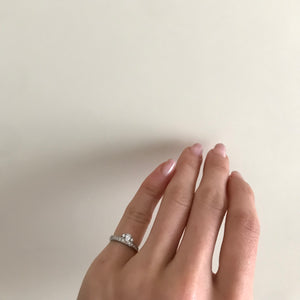 Pt900  Diamond Ring "Miniature"